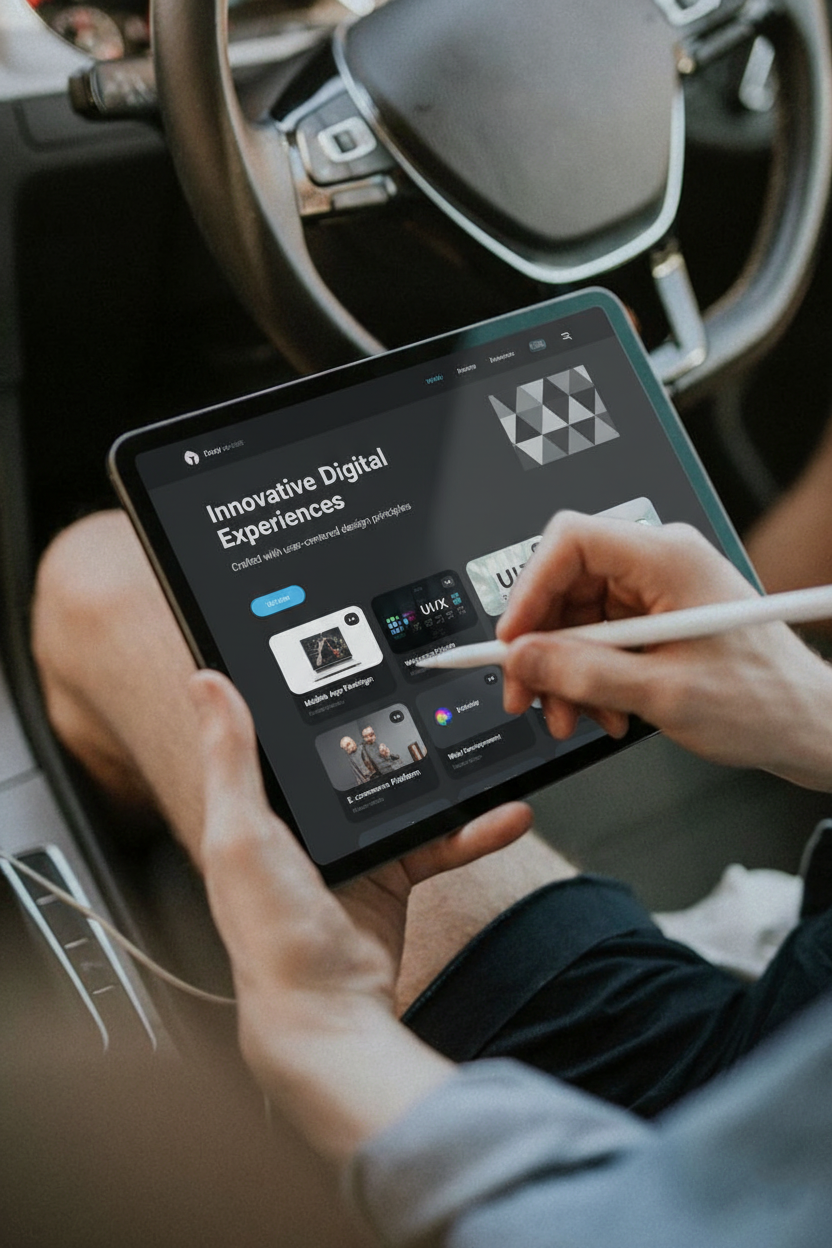 Modern Website UI Design with Seamless Navigation